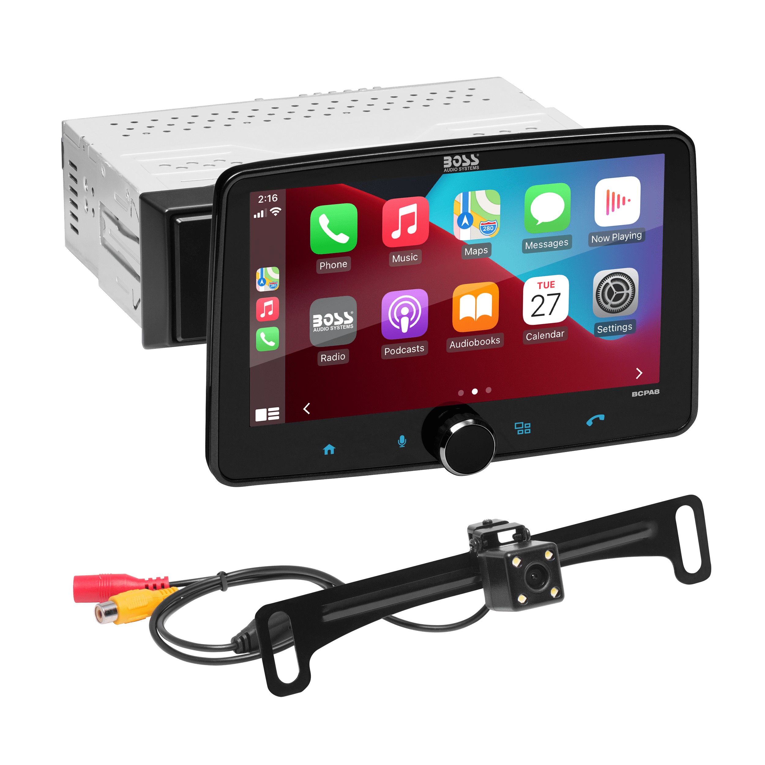 Losjes Haalbaar Instrueren BOSS Audio Systems BCPA9 Car Audio Stereo System - Apple CarPlay, Android  Auto, 9 inch Single Din, Bluetooth Audio and Calling Head Unit - Walmart.com
