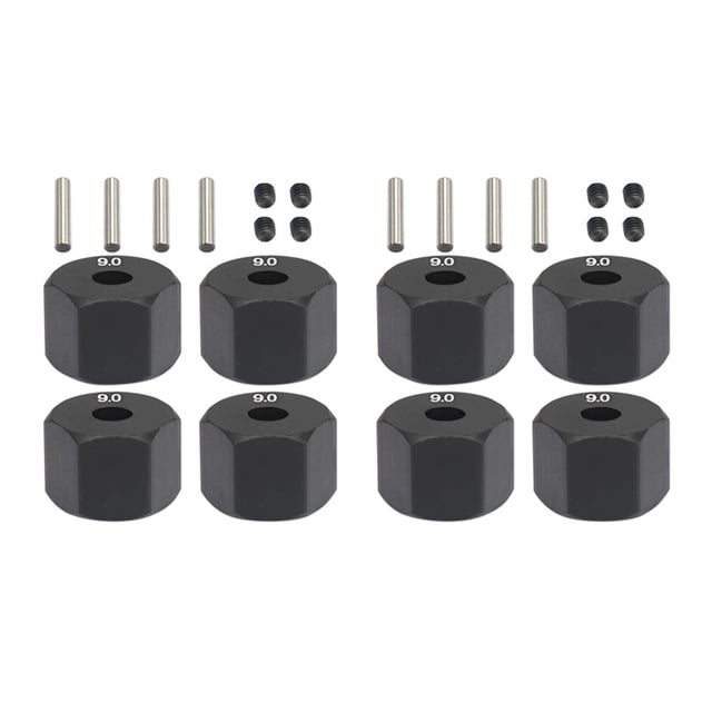 8 Piezas de Hub Hexagonal de Rueda Grueso de 12 mm para 1/10 Rc Crawler Axial Scx10 Traxxax Trx4 Tamiya Mst Rc Coche Piezas, 9mm