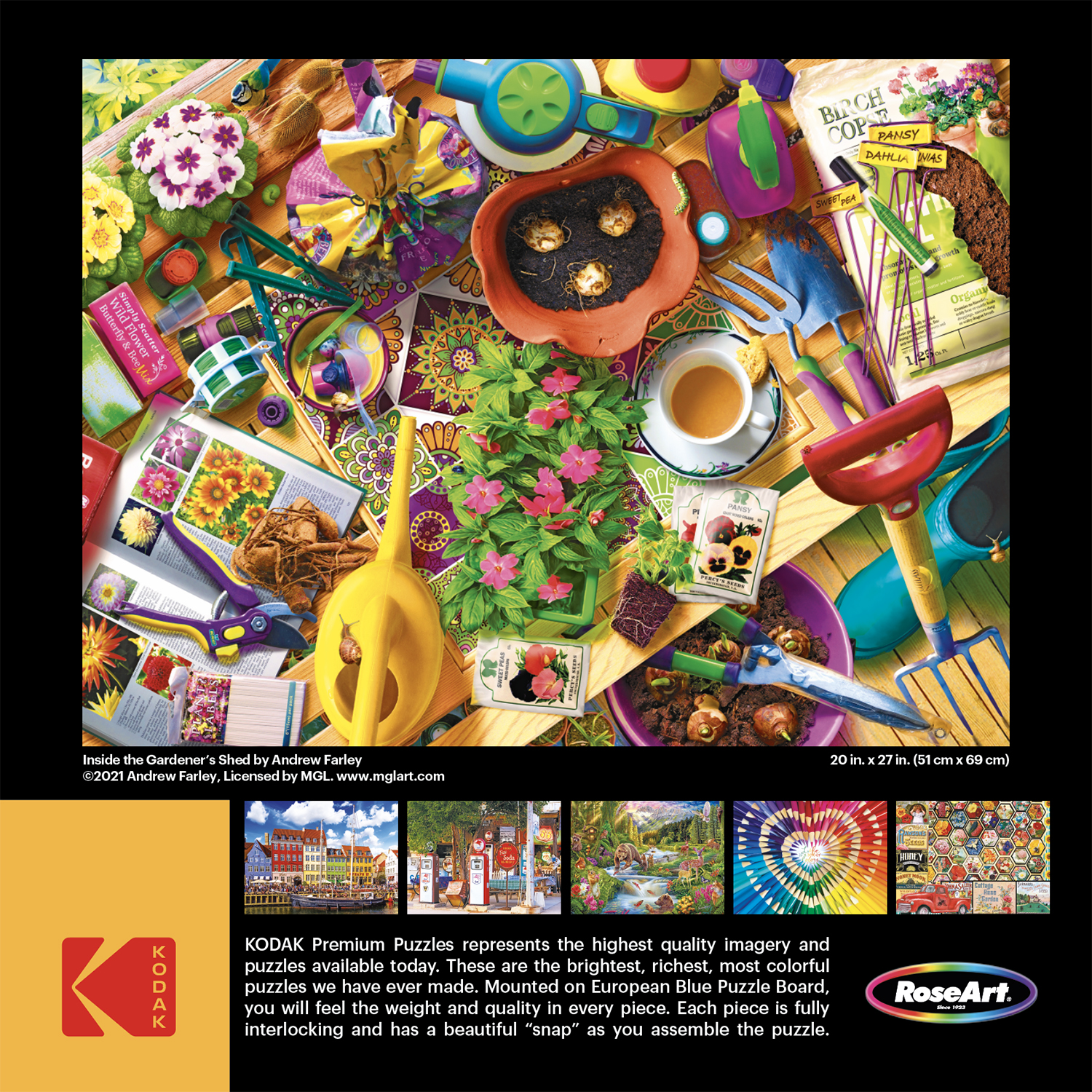 Cra-Z-Art Kodak 1000-Piece Puzzle Inside the Gardner's Shed Adult Jigsaw Puzzle