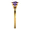 thumbnail image 3 of 1.5 ct Round Cut Simulated Alexandrite Solitaire Engagement Ring for Women in 18K Yellow Gold, 3 of 5