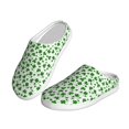thumbnail image 2 of Rateoe St Patrick's Day4 Print Women's Men's Cotton Knit Slippers Lightweight Memory Foam Indoor House Shoes with Anti-Skid Sole-44/45, 2 of 7