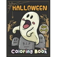 Halloween Coloring Book For Kids Ages 4-8 (Paperback) - Walmart.com