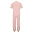 thumbnail image 6 of cfhntfmh Pajama Sets for Women Soft Short Sleeve Crewneck Tunic Tops Lounge Comfy Jogger Pants Sleepwear Pjs Sets, 6 of 7