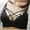 Black, variant on Wireless Push Up Bras for Women - Fashion Women Solid Color Steel Rings Lace Pad Gathering Camisole integrated Type Daily Bra - Coffee