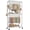 White, variant on Simenmax 23'' Clothes Rack with Wheels, 360° Lockable Rolling Garment Rack, Double Rods & Side Hooks Freestanding Closet Organizer,Black