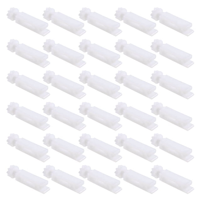 30 Pcs Tiges de Remplacement pour Store Vertical Tiges Blanches pour Store de Fenêtre Vertical Support de Store Vertical