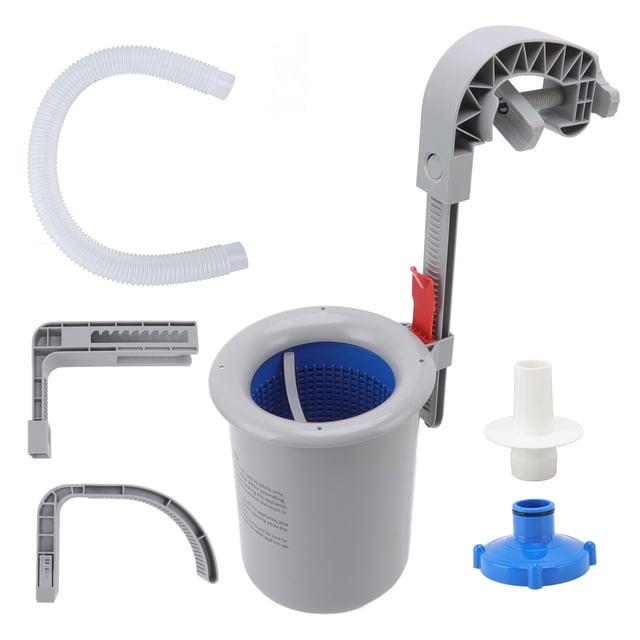 Kit de skimmer para piscina Jadeshay recolector de desechos automático de Plástico montado en la pared Gris