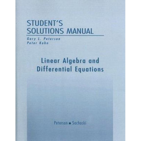 Pre-Owned Student Solutions Manual for Linear Algebra and Differential Equations (Paperback) 0201662132 9780201662139