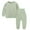 A Green, variant on Atogsazn Toddler Long Sleeve Sweatshirt and Trousers Outfit Fall Winter Boys And Girls' Set Round Neck Embroidered Long Sleeved Pants Baby Stripe Set Home Set 9-12 Months Khaki