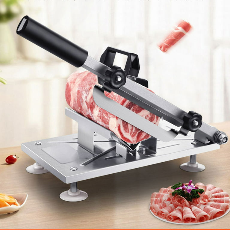 Toma Manual Meat Slicer Stainless Steel Meat Cutter Household Durable  Slicing Machine 