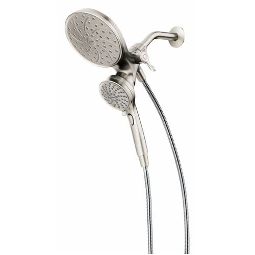 Moen 26008SRN Attract 6 Spray Hand Shower and Shower Head Combo Brushed