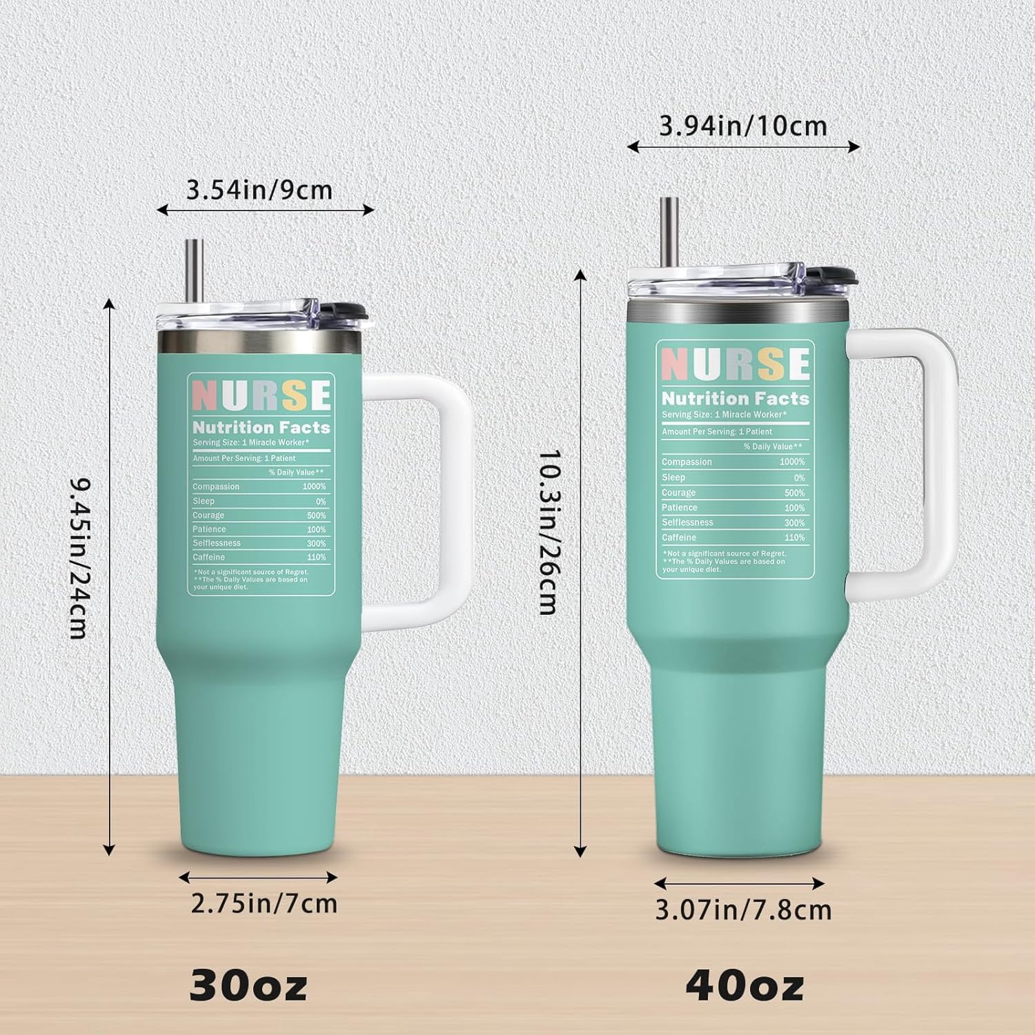 Nurse Gifts for Women 40Oz Nurse Cups Tumbler with Handle, Nurses Coffee Travel Mugs, Nurses Week Appreciation Gifts Nursing School Graduation Gift