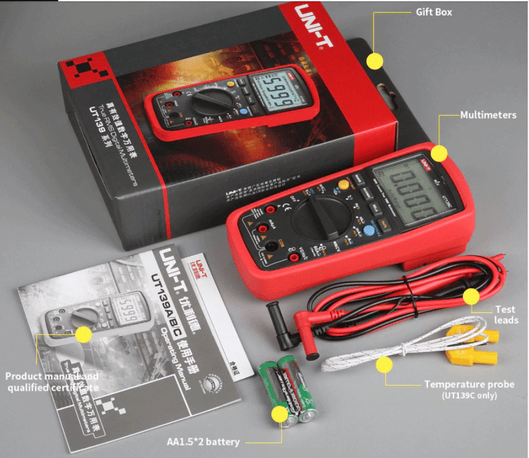 UNI-T UT139S TRMS Digital Multimeter