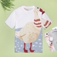 thumbnail image 4 of Snowy Duck Scarf T Shirts Basic T-Shirt Short Sleeve Ladies Tee Shirt Summer Graphic Clothing, 4 of 6
