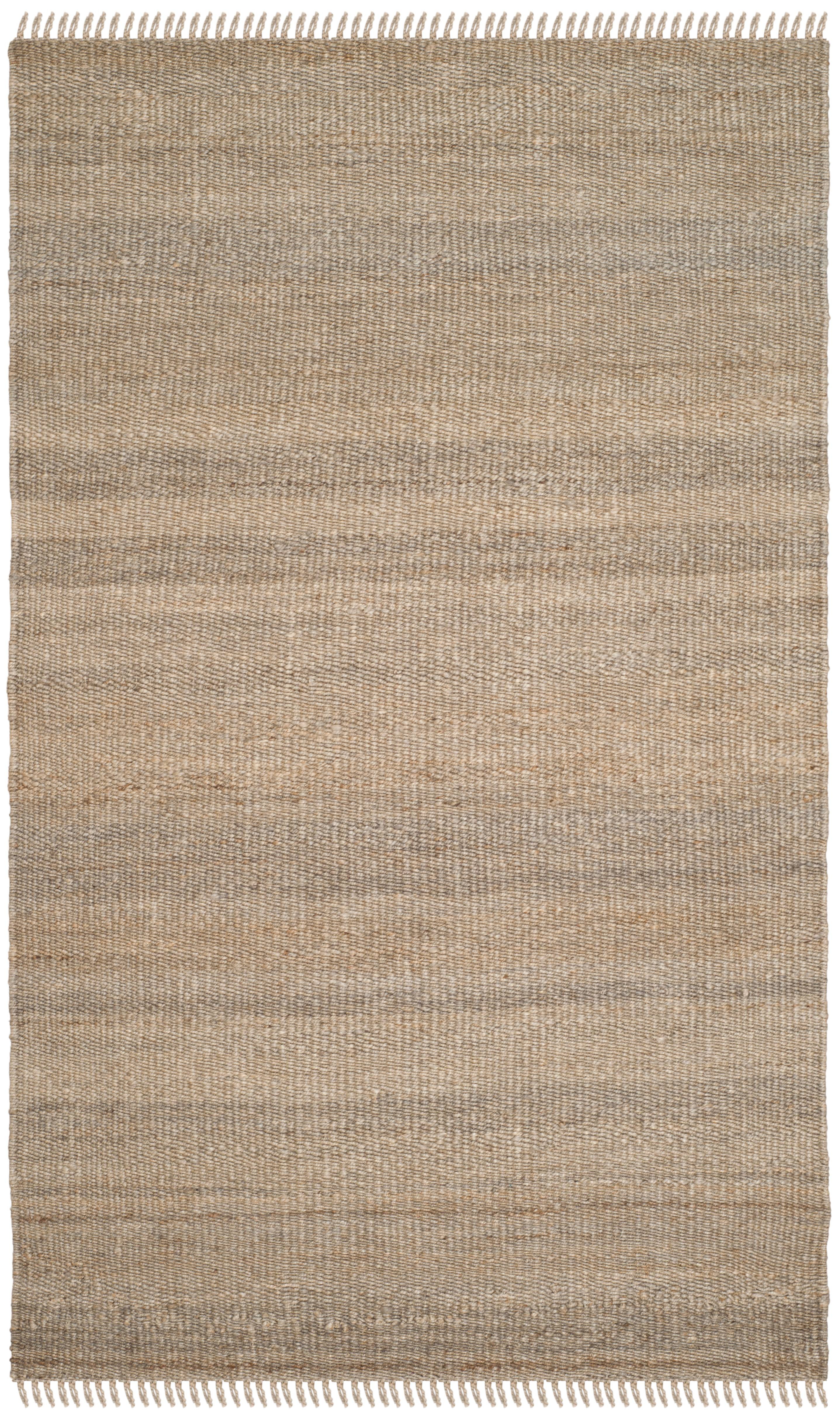 SAFAVIEH Natural Fiber Clara Braided Jute Area Rug, Grey, 6' x 9'