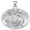 Sterling Silver, variant on Picturesongold.Com Saint Simon of Cyrene Religious Medal Necklace Pendants - 2/3 inch Size of Dime, Sterling Silver