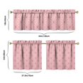 thumbnail image 6 of Kitchen Curtains 24 Inch Short - 3 Panel Set, Rod Pocket Window Curtain, 100% Polyester for Farmhouse, Cafe, Kitchen, Living Room, Bedroom, Rustic Buffalo Plaid & Geometric Design, Easy Wash, 6 of 6