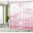 thumbnail image 5 of Ambesonne Pink Shower Curtain, Sunrise Birds Horizon Art, 69"Wx84"L, Pink White, 5 of 5