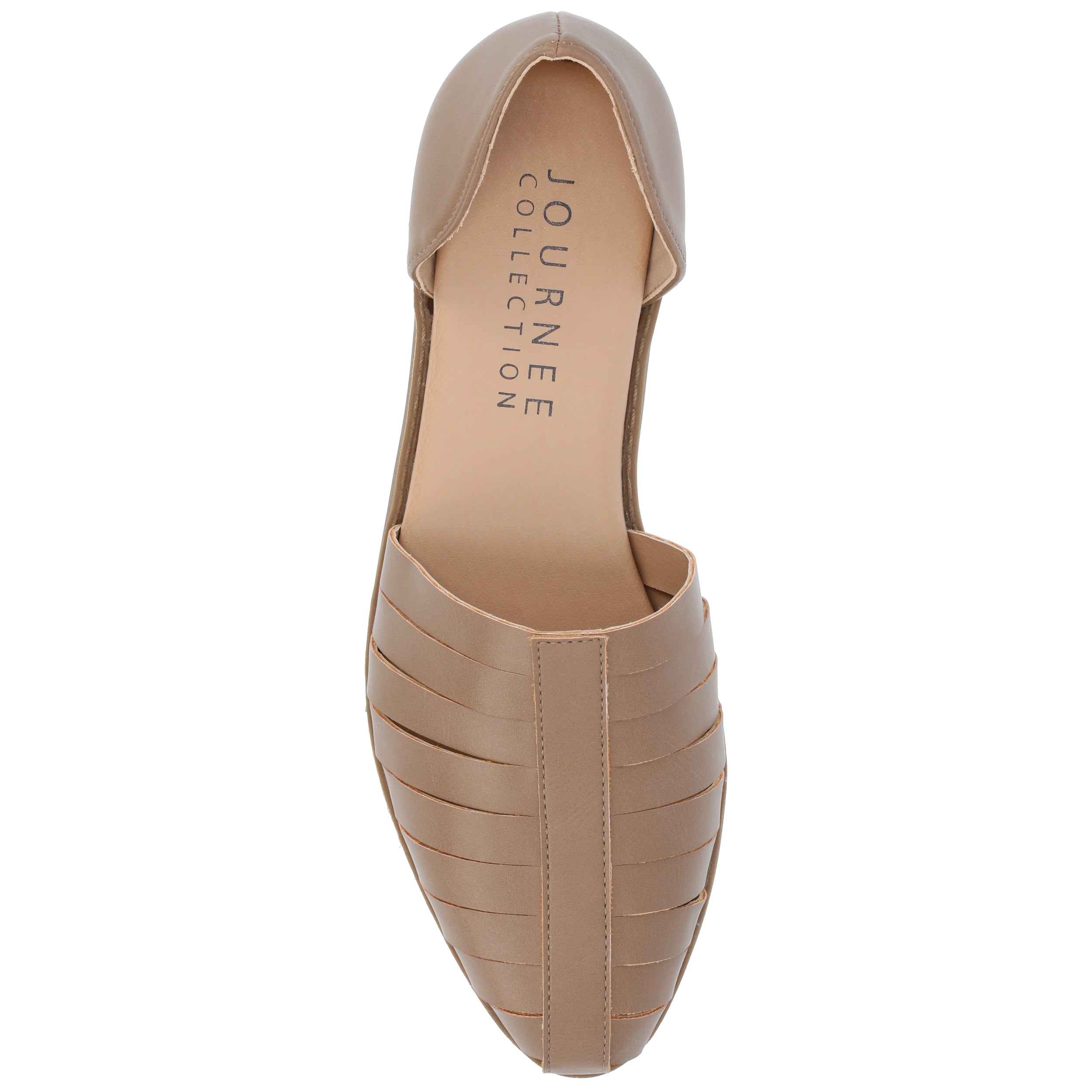 Journee Womens Anyah Ankle Cuff Slip On Almond Toe Flats