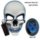 thumbnail image 1 of Máscaras de cosplay Luz de neón Accesorios de mascarada 3 modos para niños adultos Azul, 1 of 5