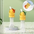 thumbnail image 3 of Tapa de paja reutilizable para botella de agua de bebidas para niños, tapa de paja de diseño 2 en 1 portátil, tapa giratoria para botella de agua, tapas de botellas de agua a prueba de derrames para n, 3 of 7