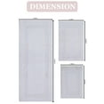 thumbnail image 5 of Home Weavers Classy Bathmat Collection 100% Cotton Non-Slip Bathroom Rug Set Machine Washable Bathroom Rug-17"x24", Bath Rug- 21"x34", Runner- 21"x54", White Color 3 Piece Bath Carpet set, 5 of 9