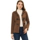 thumbnail image 1 of Chaquetón Allegra K con capucha y bolsillos profundos Marrón oscuro L, 1 of 5