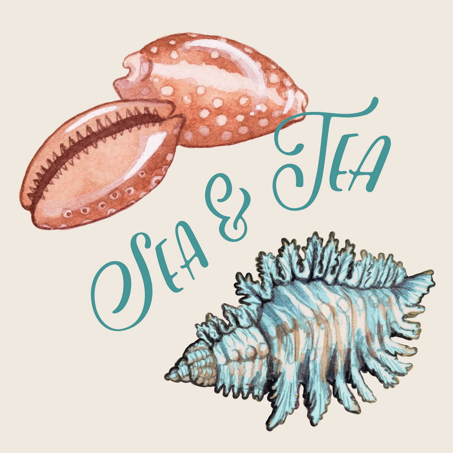 "Sea & Tea" Painting Print on Wrapped Canvas