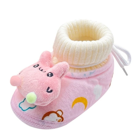 

ZMHEGW Baby Girls Boys Warm Shoes Soft Booties Snow Comfortable Boots Toddler Warming And Fashion Soft Shoes