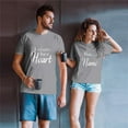 thumbnail image 2 of Fesfesfes Men Tshirt Couples Lover Matching Tops Valentine's Day Short Sleeve Love Letter Print T Shirts Tops On Sale, 2 of 6