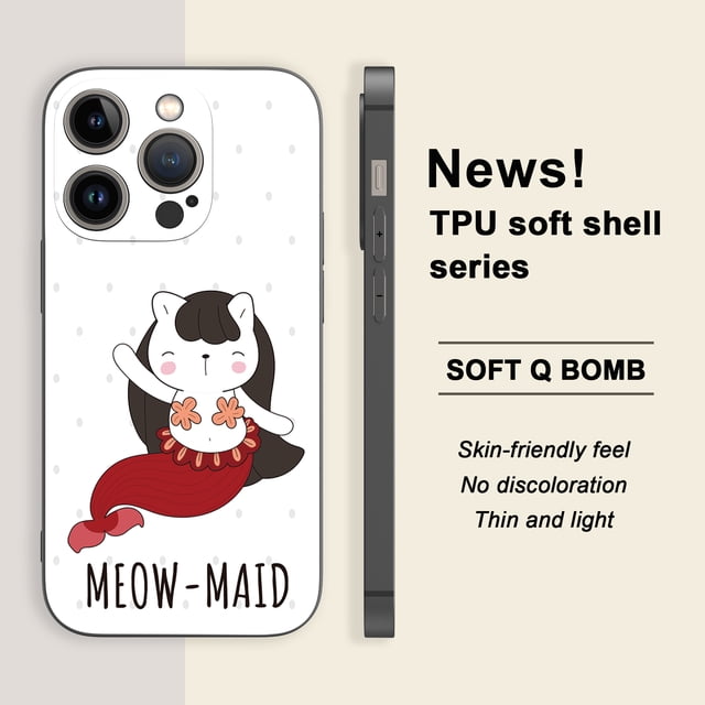 Funda para teléfono plateada colorida de doble capa mate llena de diversión para iPhone 15 Pro Max 14 13 12 Pro 11: ¡la máxima protección!