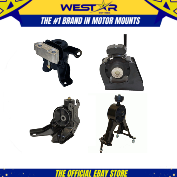 Engine Motor & Trans Mount 4PCS Set for 2009-2010 Pontiac Vibe 2.4L 2WD