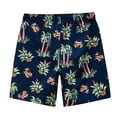 thumbnail image 4 of Erwazi Mens Swim Trunks Summer Hawaii Printed Quick Dry Breathable Drawstring Waist Casual Seaside Vacation Outdoor Swimming Beach Shorts with Pocket, 4 of 4
