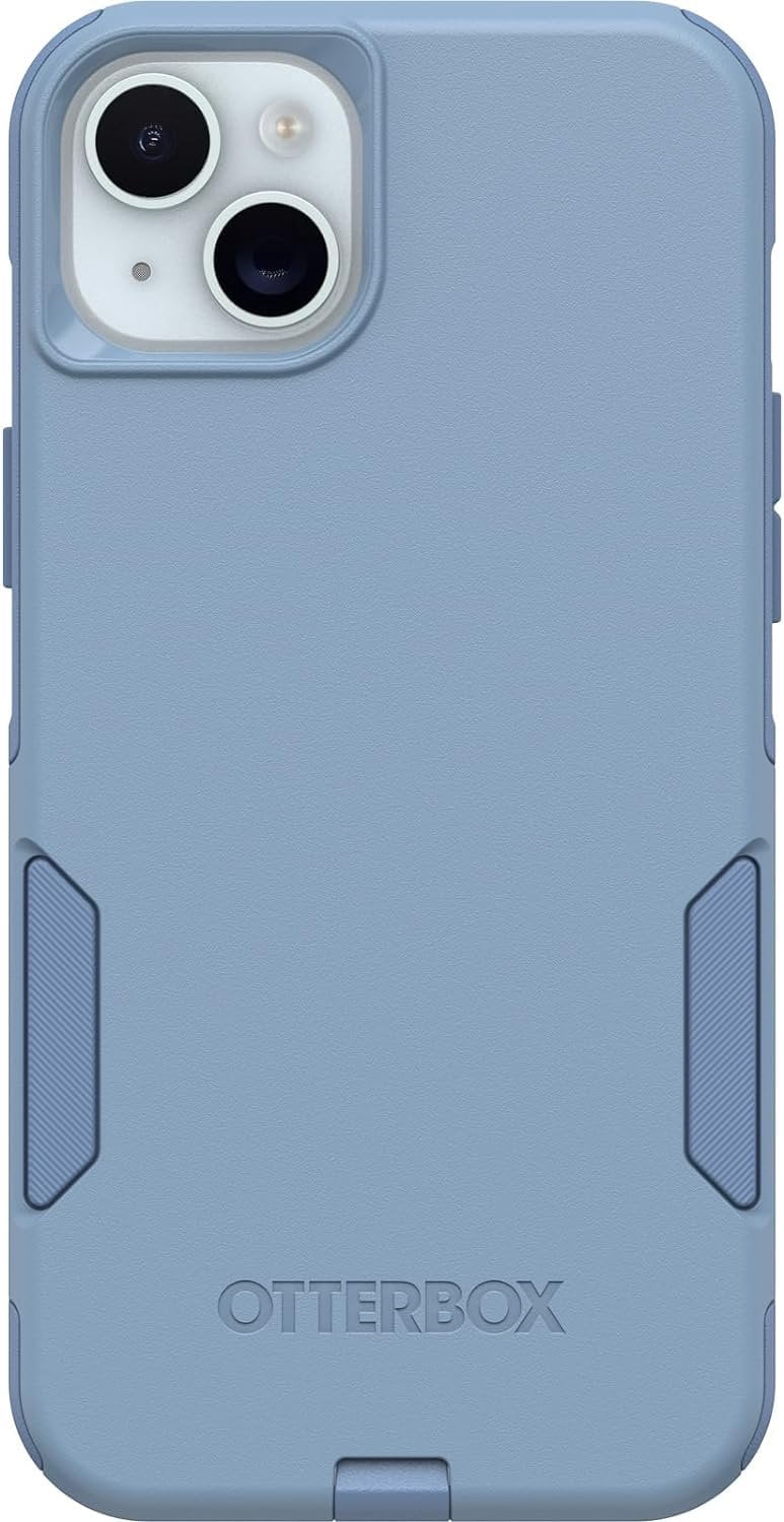 OtterBox Wireless Charging CELL Phone Case for iPhone 15 Plus, Crisp Denim Blue