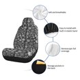 thumbnail image 6 of Yiaed simple white Snowflake Print Car Seat Covers,Universal Auto Seats Protector Fits for Car,SUV Sedan,Truck,Automotive Seat Covers & Accessories-1, 6 of 9