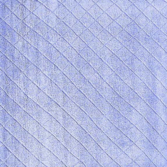 Ahgly Company Indoor Square Solid Blue Modern Area Rugs, 4' Square