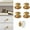 Gold, variant on Duslogis 5-Pack Self-Adhesive Cabinet Knobs, No-Drill Self-Stick Drawer Knobs for Dressers, Kitchen, Glass Cabinets, Closets - Strong Adhesive Round Stainless Steel Stick on Handles (Black)