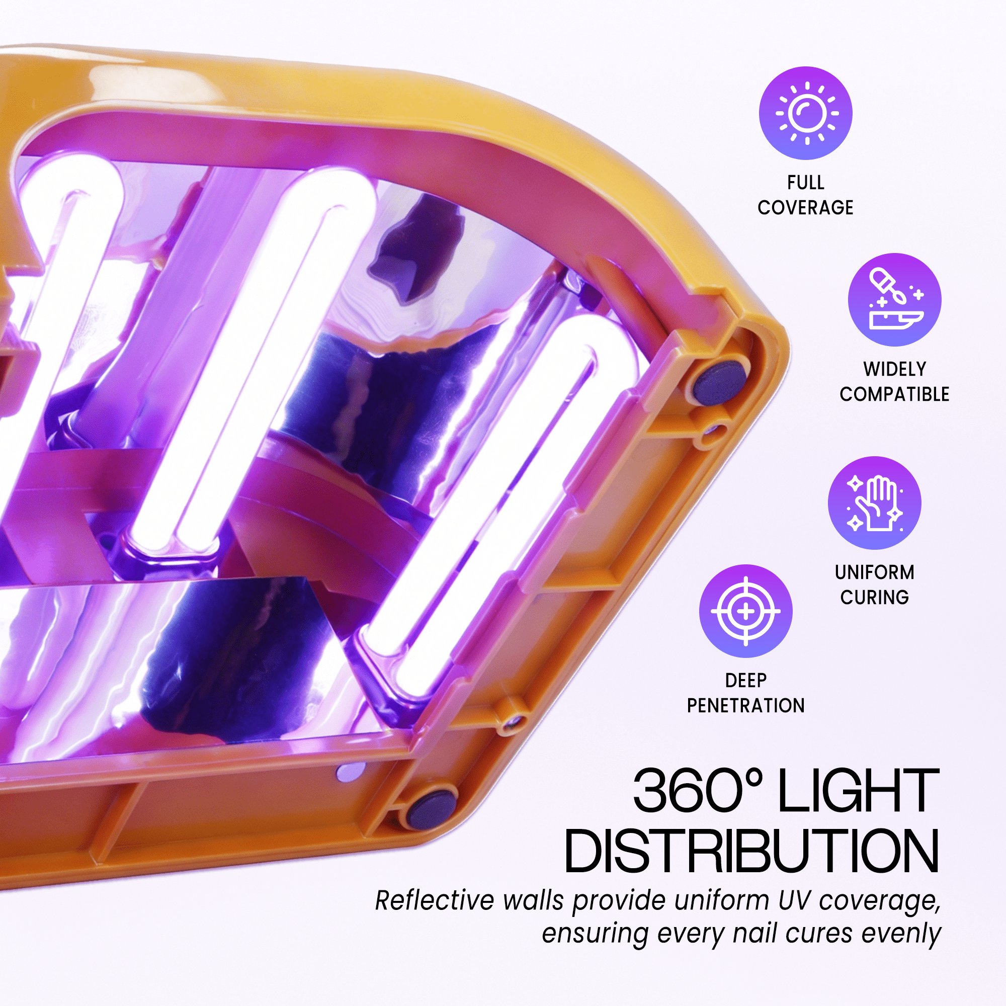Beauticom Tan 36W Nail Curing UV Gel Tunnel Lamp Dryer