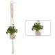 thumbnail image 3 of Yuarrent Cestas colgantes 100 hechas a mano, soporte para plantas, macramé, colgador de plantas, maceta para colgar en la pared interior, soporte para Jardín y Patio No.36 Yuarrent HA001777-36, 3 of 6