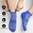 thumbnail image 5 of KOITHOT 12 Pairs Men Ankle Socks for Mens Black Cushioned Socks Athletic Running Size 10-13, 5 of 6