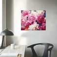 thumbnail image 3 of JRXY  Canvas Wall Art Bouquet of Blush Pink, Red and White Peony Floral Flower Photography Modern Art Romantics Closeup Duotone for Living Room, Bedroom, Office 20x16in, 3 of 4