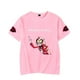 thumbnail image 3 of Hazbin Hotel Unisex Impreso Camiseta de Manga Corta Unisex Loose Casual Top de manga corta Rosa/2XL, 3 of 4