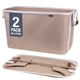 thumbnail image 1 of Cestas de lavandería CleverMade LUXE Mocha, 60 L, paquete de 2 unidades, Premium, 1 of 8