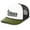 White/Black/Moss, variant on Forgiven Cross Christian Mens Hat Embroidered Foam Front Mesh Rope Back Trucker Baseball Cap, White/Black/Moss