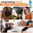 thumbnail image 6 of Cordless Wrist Heating Pad with Massage, Rechargeable Heated Wrist Wrap with 3 Heat Levels & 3 Vibration Modes, Portable Electric Hand Warmer for Wrist and Hand Relief, Black, 6 of 13