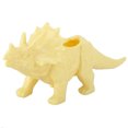 thumbnail image 1 of Maceta de cactus con temática de triceratops amarilla y colorida decoración de jardín, 1 of 7