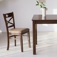 thumbnail image 5 of Livinia Cabin 33.5" Wooden Dining Table/Small Rectangular Modern Farmhouse Solid Wood Kitchen Table Desk (Walnut), 5 of 8