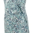 thumbnail image 3 of Women's Paisley Crew Neck Drape Sleeveless Dress Large, 3 of 4