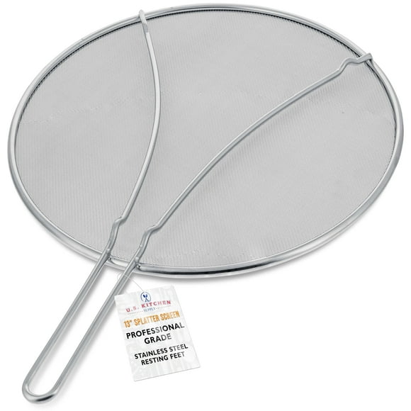 Suministro de cocina estadounidense Splatter Guard, acero inoxidable, 13 cm