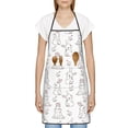 thumbnail image 3 of Easygdp Bunny And Bird Apron Waterdrop Resistant with 2 Pockets,Oil Resistant Cooking Kitchen Chef Apron for Women Men, 3 of 7